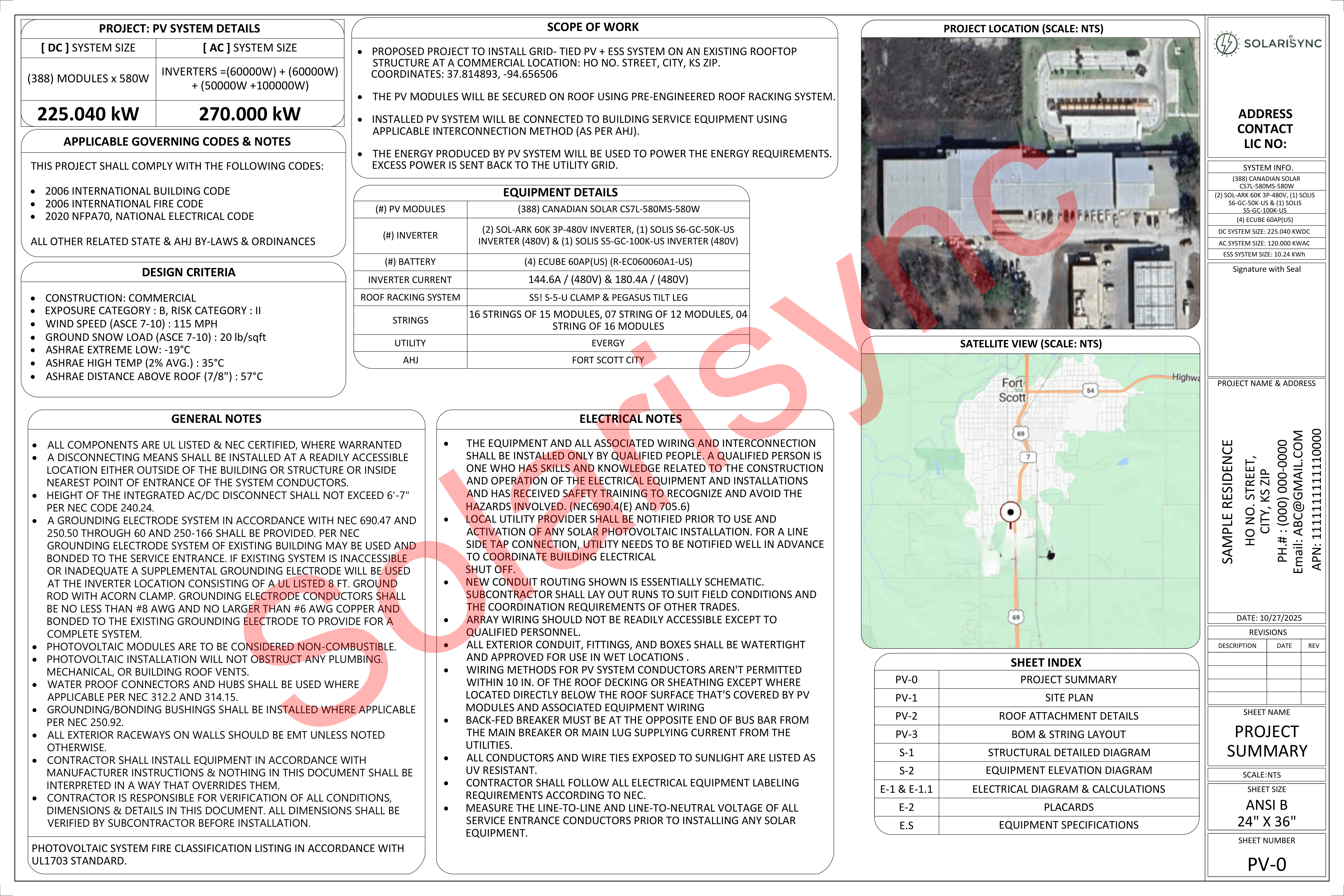 Commercial Planset Example 1