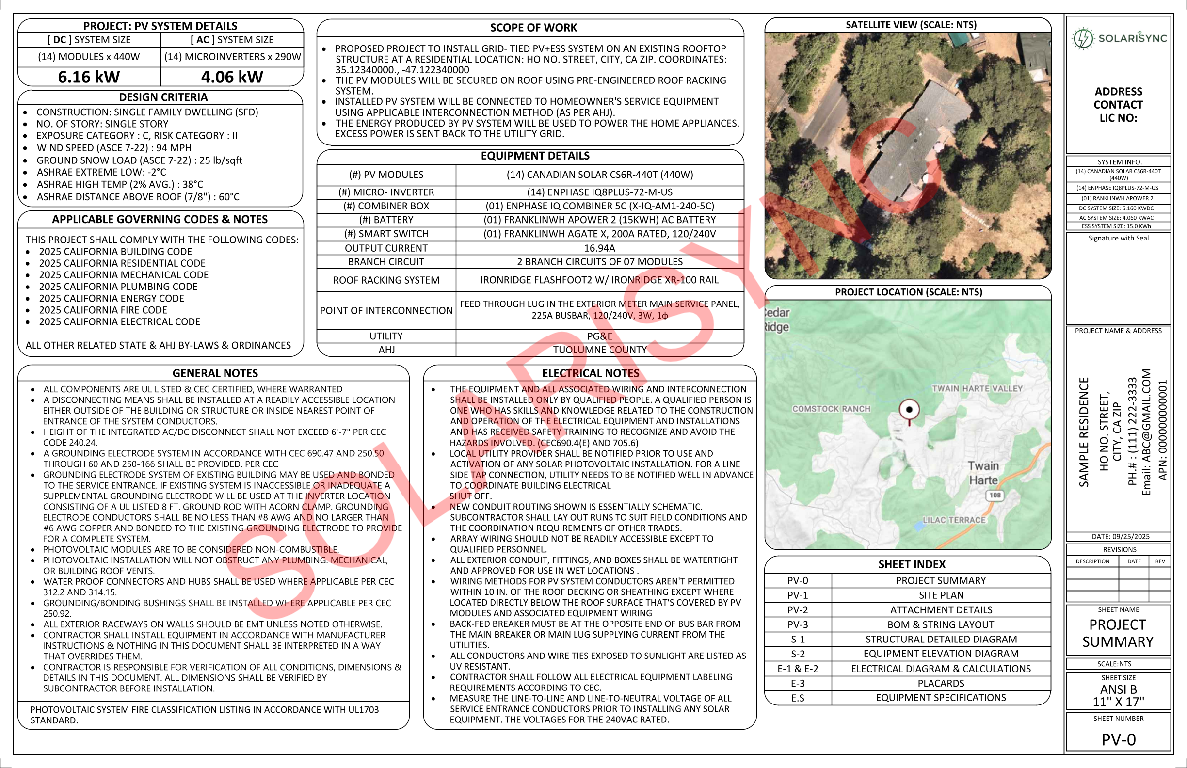 Residential Planset Example 1